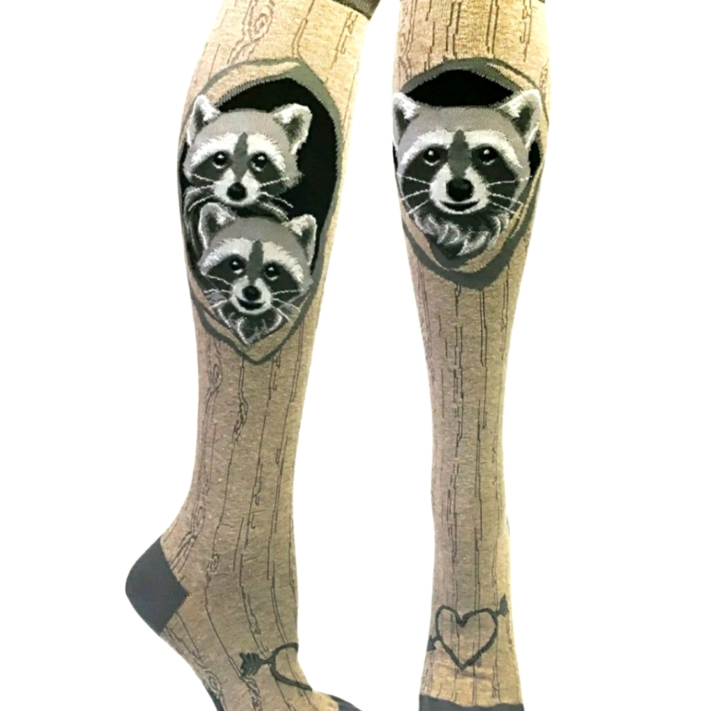 Raccoons' Den Knee Socks